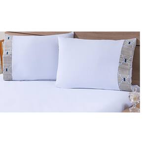 Par Fronhas Avulsas 80X60Cm Percal 100% Algodão 180 Fios