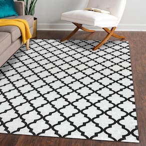 Tapete Jacquard 2,00M X 2,50M Emborrachado Arabesco Cru