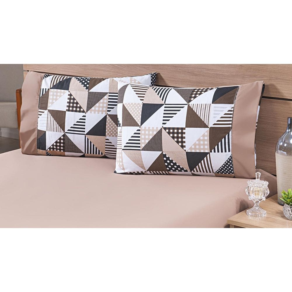 Kit 10 Fronhas Avulsas 80X60Cm Percal 100% Algodão 180 Fios