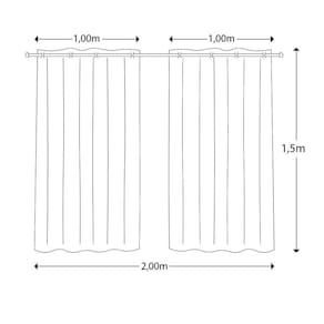 Cortina Infantil Para Quarto 2,00X1,50
