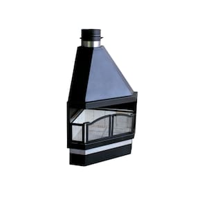 Lareira de Canto 98 X 75 X 50 CM - Metalurgica Adams