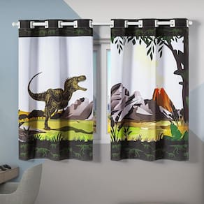Cortina Infantil Quarto De Criança 2,00M X 1,30M Dinossauro