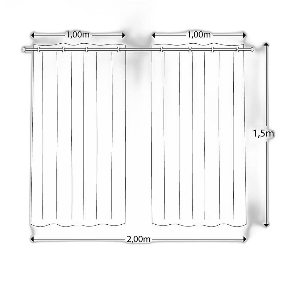 Cortina Infantil Para Quarto 2,00X1,50