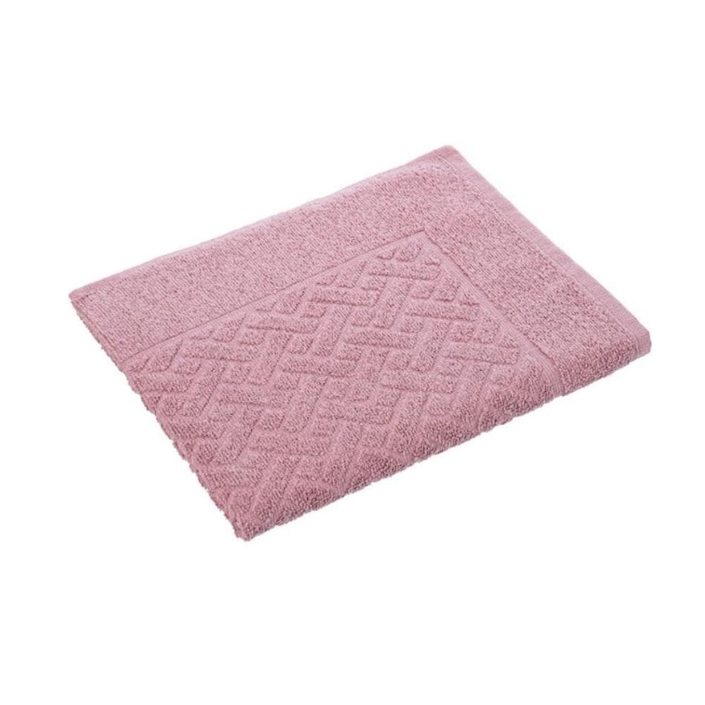 Toalha Piso Malta 50Cm X 60Cm Rosa Cha Cavhome