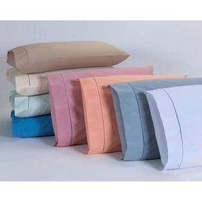 Kit 12 Fronhas 90X50Cm Percal 100% Algodo 180 Fios Ponto
