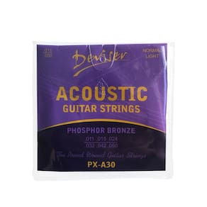 Kit 15 Encordoamentos Land Para Violão Aço Px-A30 0.11