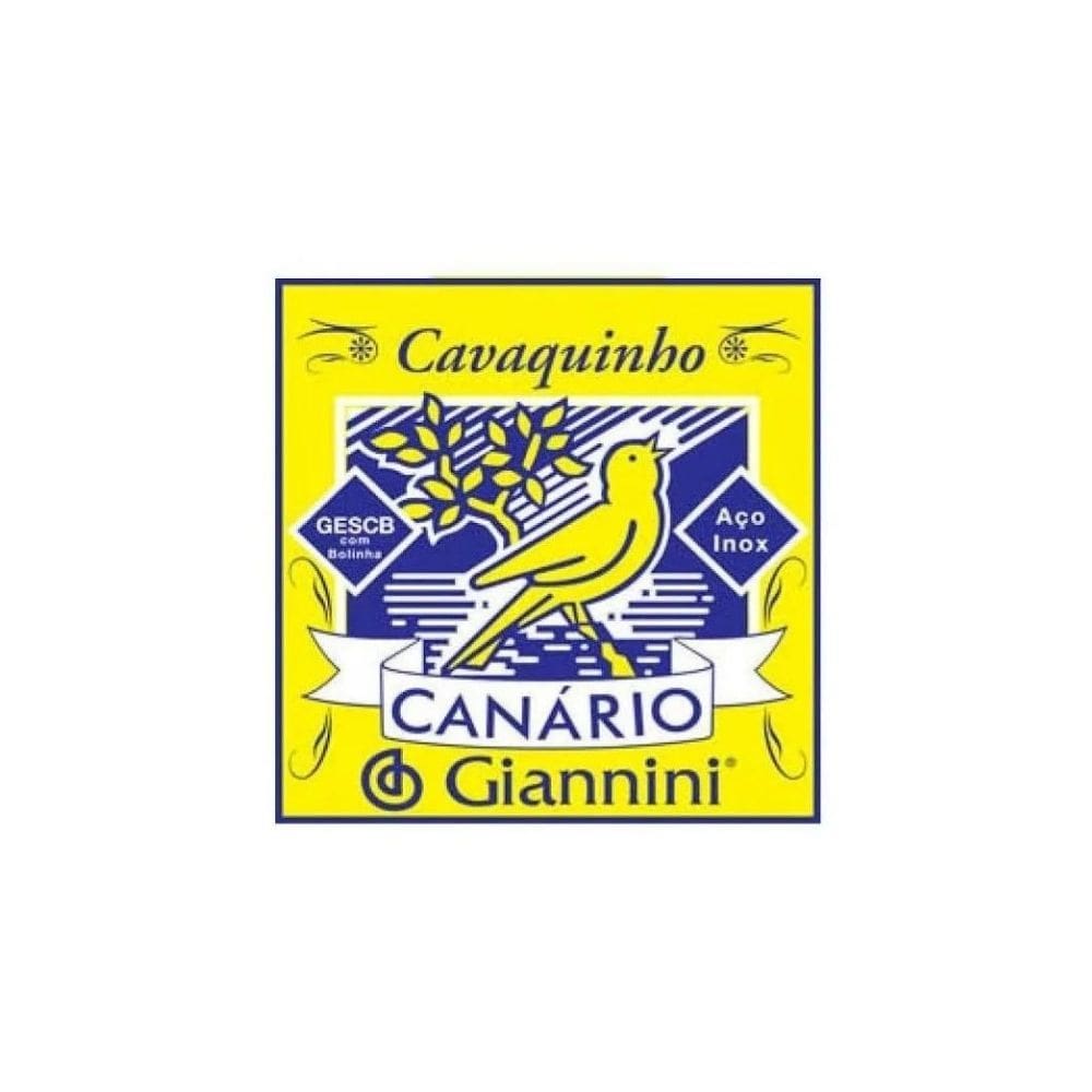 Kit 2 Encordoamento Cavaco Aço Giannini Gescb Canario Bolinha