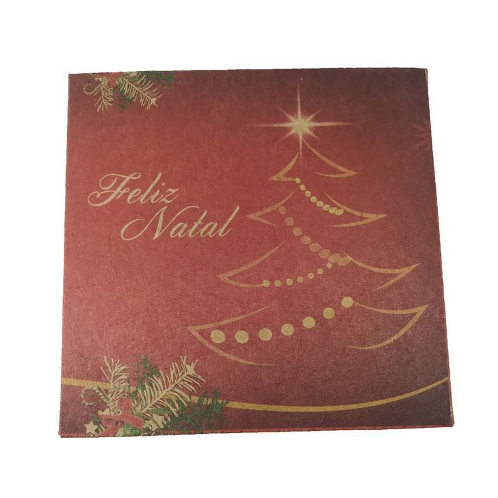 Caixas Natalinas p/ 9 Brigadeiros - Exclusivo - 25 und.