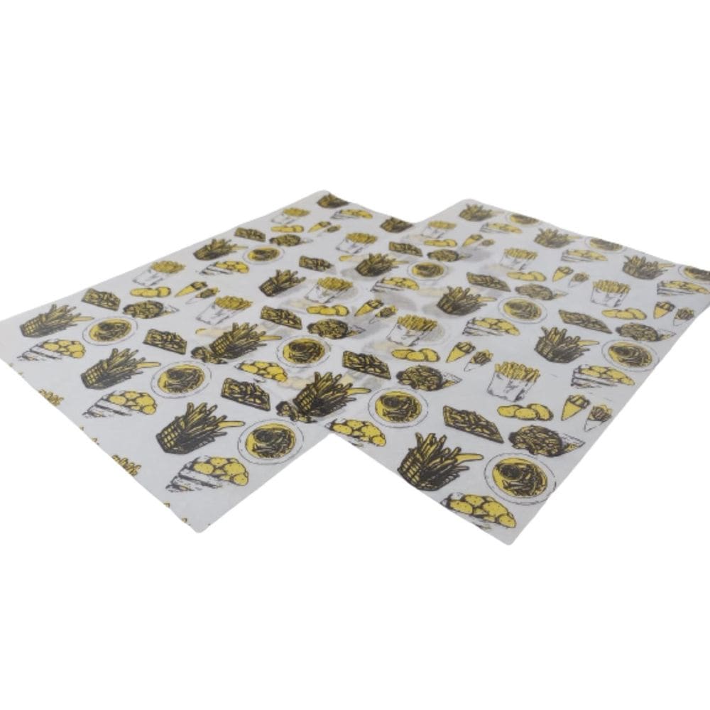 Papel Aparador Porções/Fritas 500Fl 25X35
