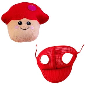 Kit Boné E Pelúcia Cogumelo Para Cães E Gatos - G