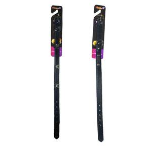 Kit 2 Coleiras Couro Sintético Para Cachorros - Preto M