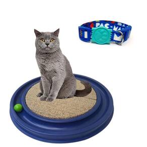 Kit De Gato - 1 Arranhador Catmiau E 1 Coleira De Seda.