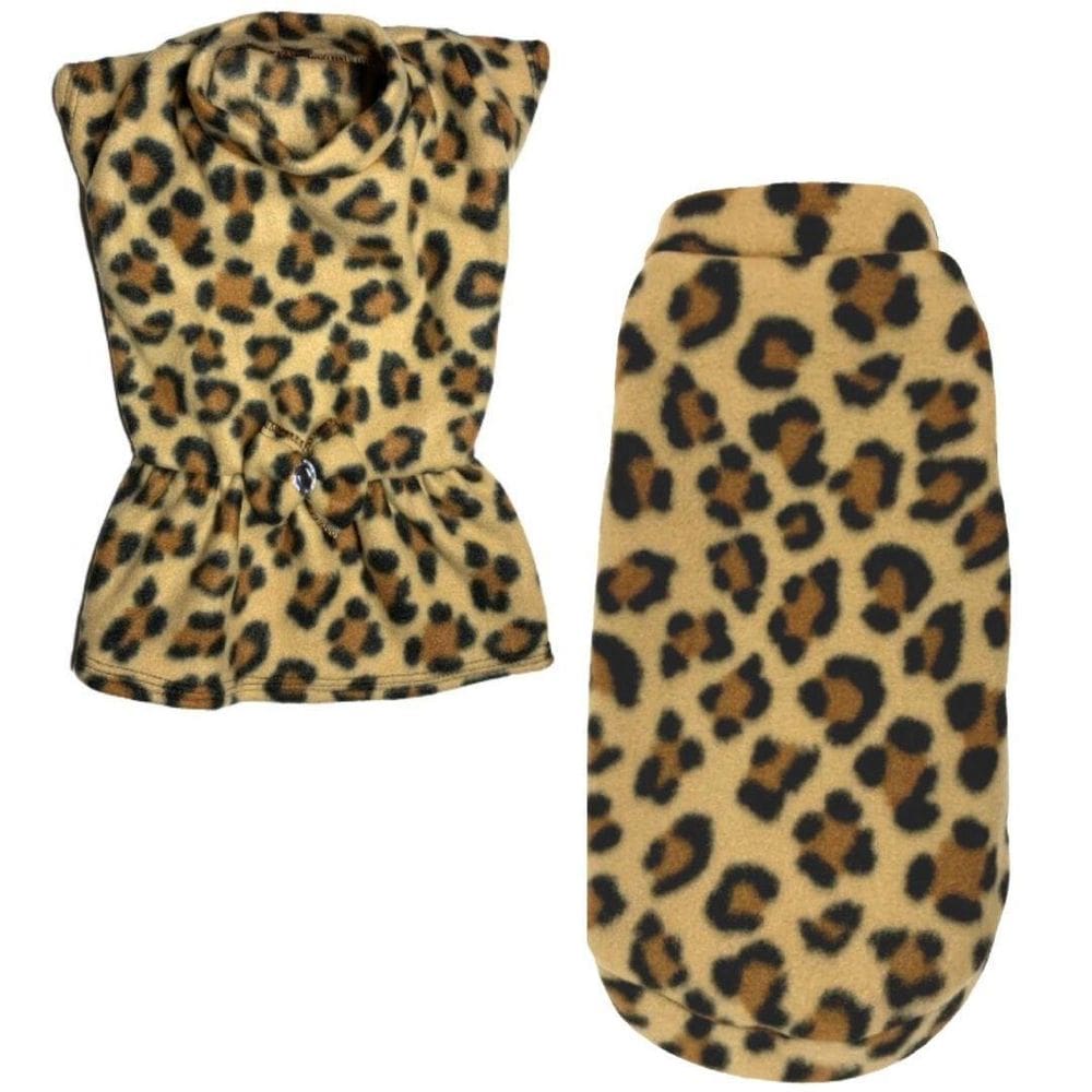 Kit 2 Roupas De Inverno Para Cães E Gato Vestido E Capa Egg