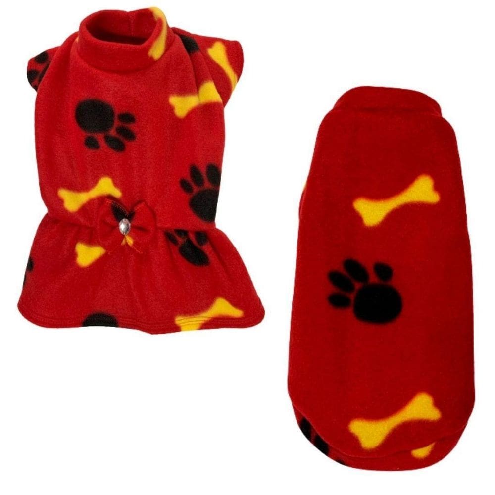 Kit 2 Roupas De Inverno Para Cães E Gato Vestido E Capa P