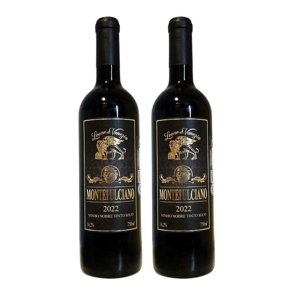 Kit 2 Vinhos Leone Di Venezia Montepulciano Tinto Brasil 750ml