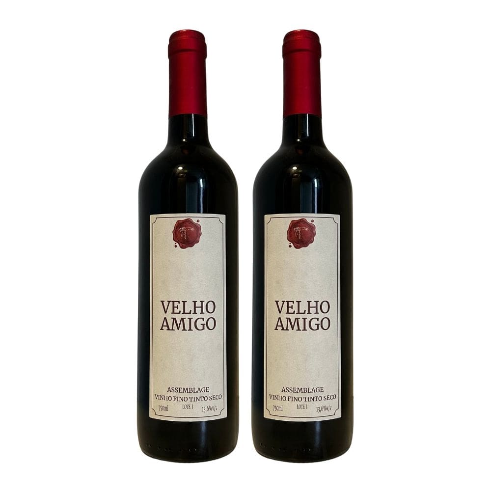 Kit 2 Vinhos Velho Amigo Assemblage Tinto Brasil 750ml