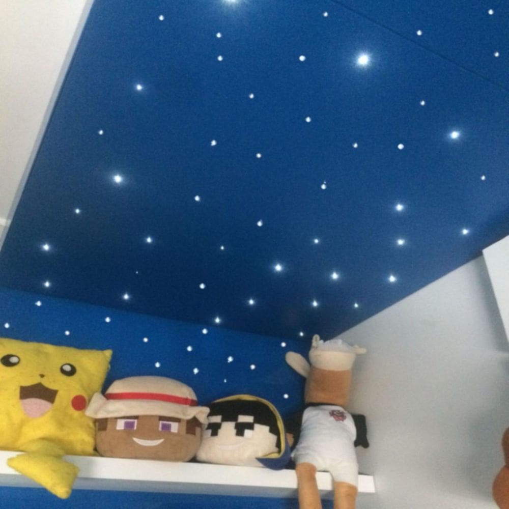 Noite Estrelada Efeito Estrelado 150 Fibras Otica Teto Rgb