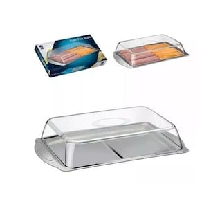 Porta Frios Duplo Inox Tampa Cristal Art House Top