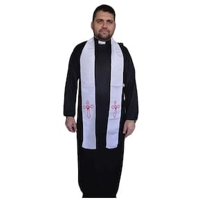Fantasia de Padre Casamenteiro Adulto com Estola