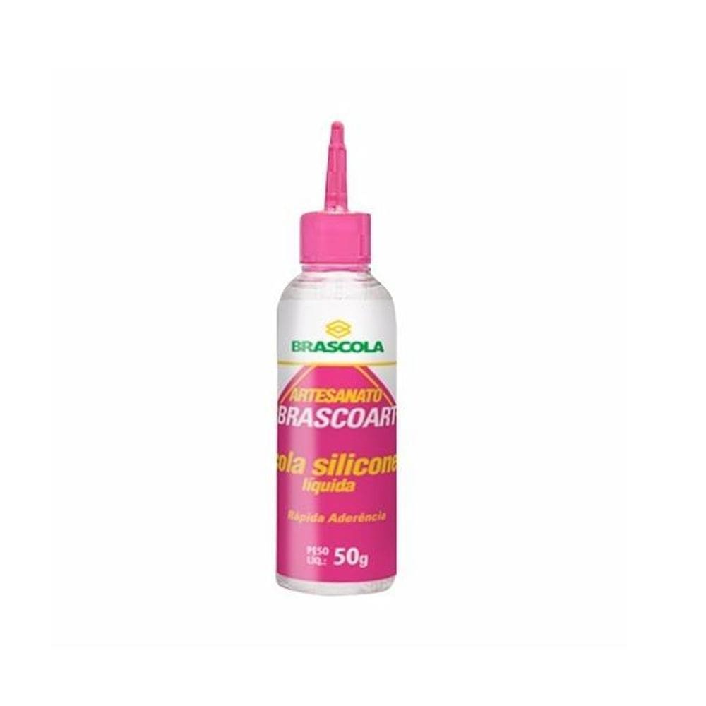 Kit 2 Cola de silicone liquida Artesanato Brascola