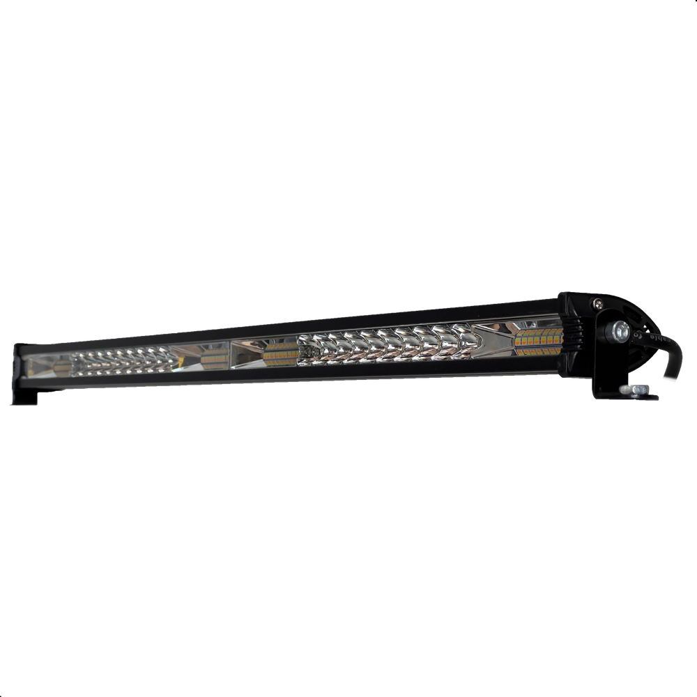Farol Auxiliar Barra de LED SLIM troller rally off-road ETI-MAX204 Branco Amarelo - 54cm / 180W