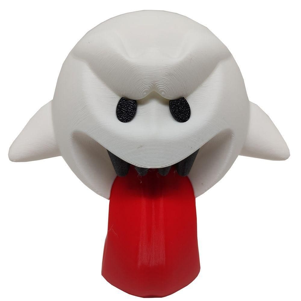 Fantasma Mario Boneco 3d Geek Enfeite 13 Cm Objeto Decorativo