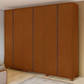 Guarda Roupa Casal Ambiente Leder 6 Portas Frassino com Pés  – Lopas