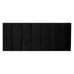Modulo Cabeceira Estofada Cama 20X60Cm Queen King Box Preta