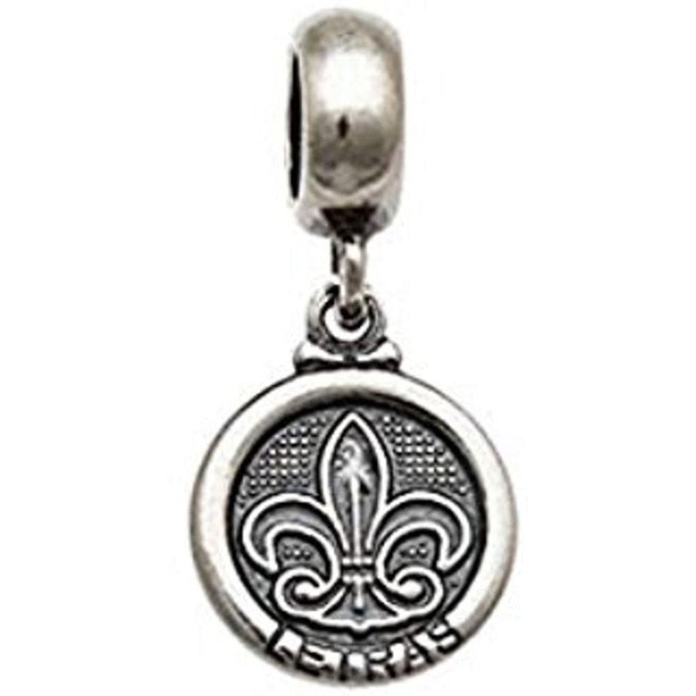 Berloque Prata  B.Envelhecido  Letras 11Mm