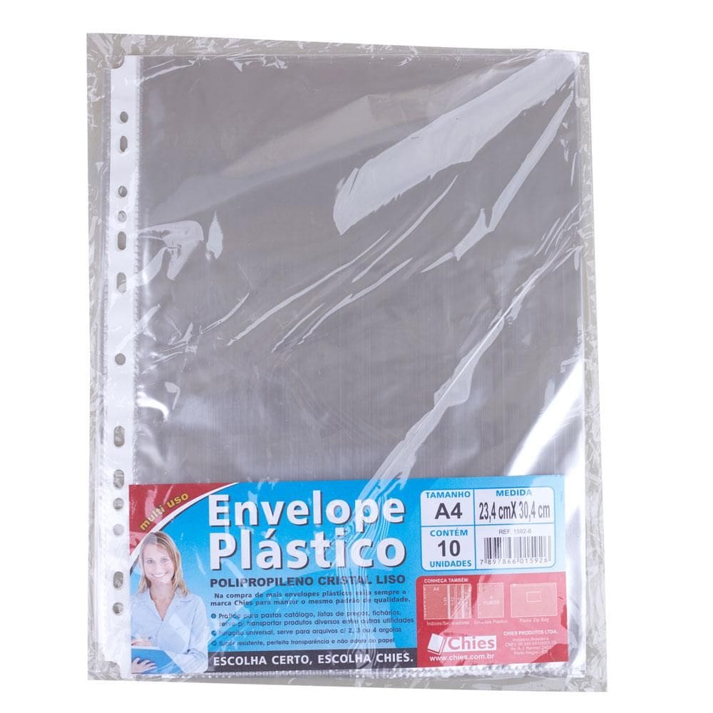 Envelope Saco A4 Refil 13 furos Chies