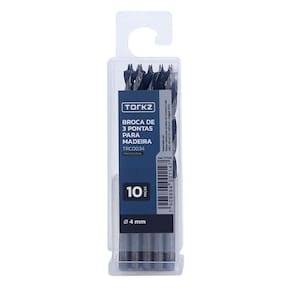 Broca de Madeira Torkz TRC0034, 4 mm - 10 Peças