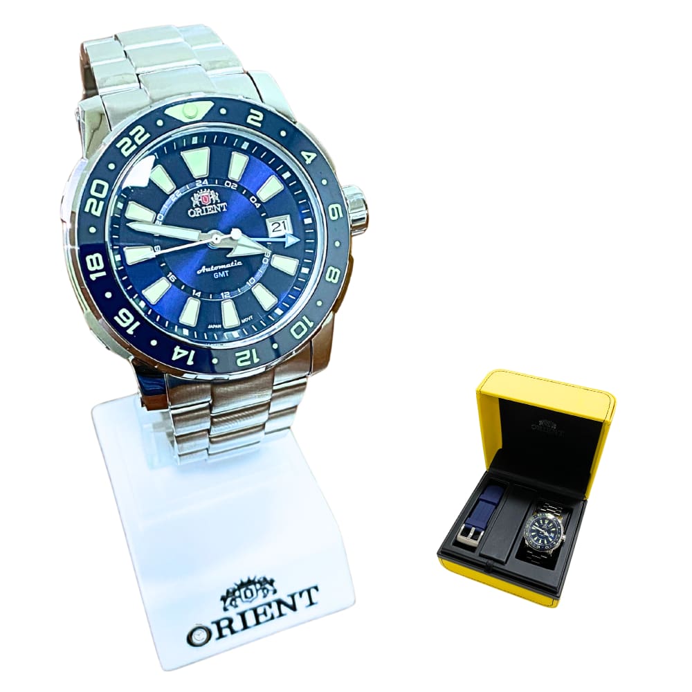 Relógio Orient Masculino GMT Automático NH3SS003 D1SX