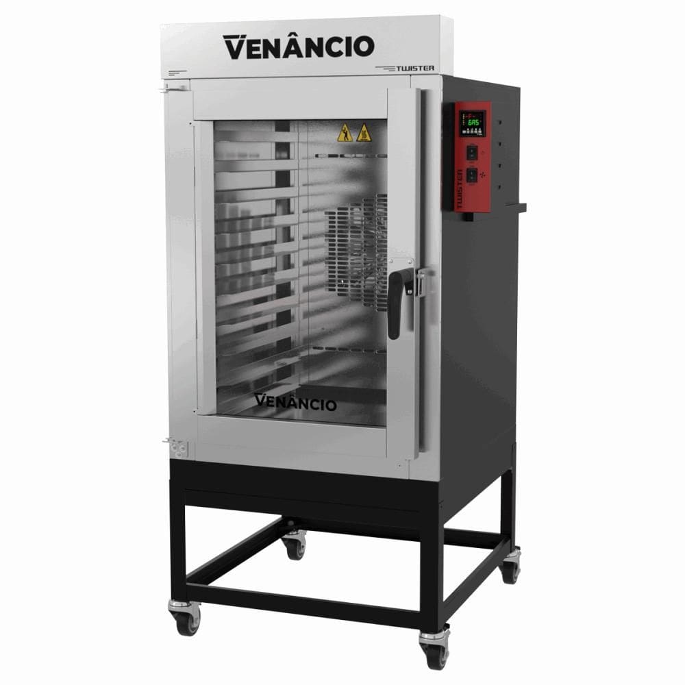 Forno Industrial Turbo Venâncio Twister A Gás Para 10 Esteiras Com Base 220V FVT10G 57407