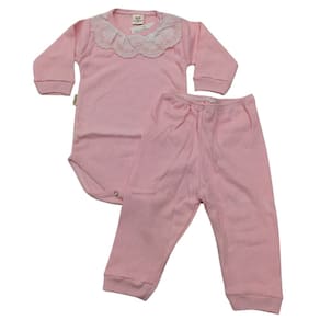 Conjunto Body pala + calça bebê Doce Melado menina