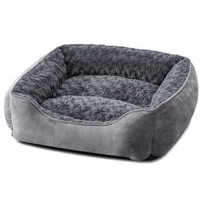 Cama de cachorro JOEJOY retangular cinza para cães pequenos, médios e grandes