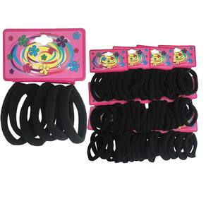 Kit 240 Elásticos Preto Xuxinha Para Cabelo Infantil