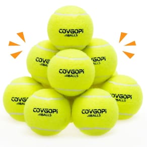 Bolas de tênis para cães COVGOPI, pacote com 12, borracha estridente, 6,4 cm de diâmetro