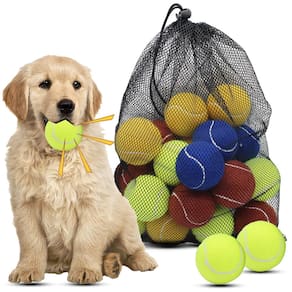 Bolas de tênis para cães Magicorange, pacote com 20, 6,35 cm, flutuantes, Squeaky
