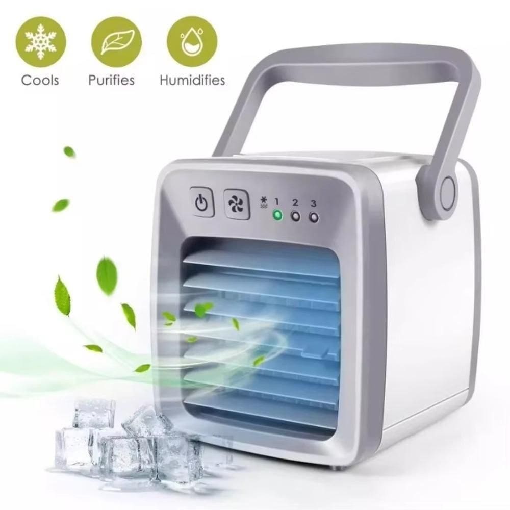 Ar-Condicionado Portátil 3 em 1 – Mini Ventilador USB