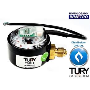 Manômetro T800.1 5V Tury Gas Kit 5 Geração Stag, Sgv 5 E 6