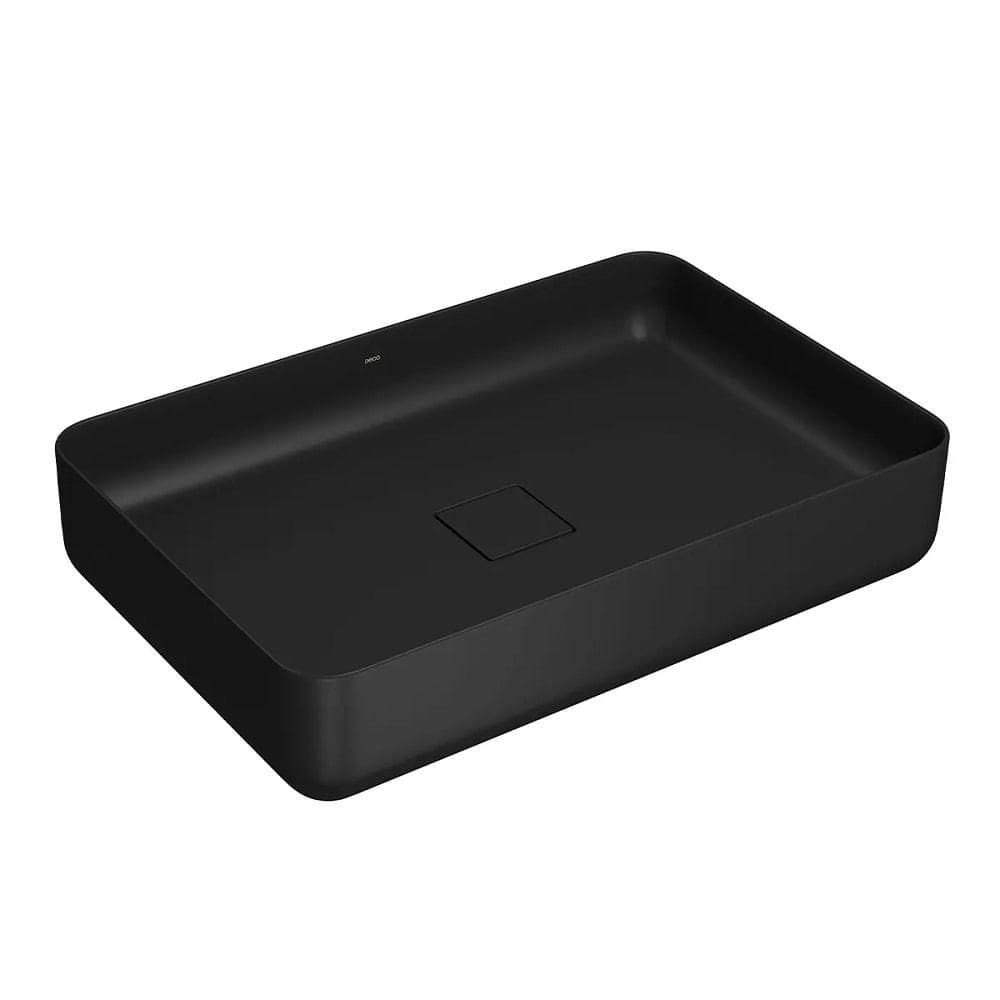 Cuba Apoio 60cm Retangular Deca Slim Ebano Fosco L.13060.94