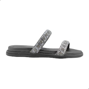 Tamanco Feminino Beira Rio Tira Pronta Ibiza Preto Black Diamond Grafite