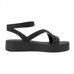 Sandália Melissa Sun Barra Platform Adulto Preto