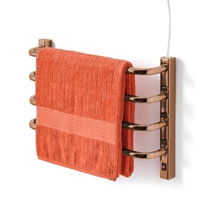 Toalheiro Térmico Pequeno Bronze 220V Fio Superior Direito