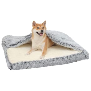 Cama ortopédica para cães SSawCasa com cobertor 85x70cm para pequenas/médias