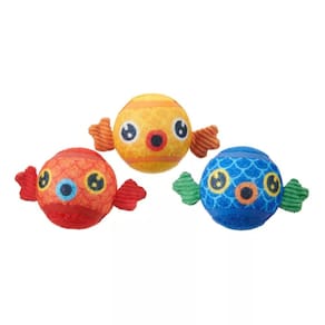 Brinquedo para cães Barkbox Guppies Trio de bolas de tênis para mastigar