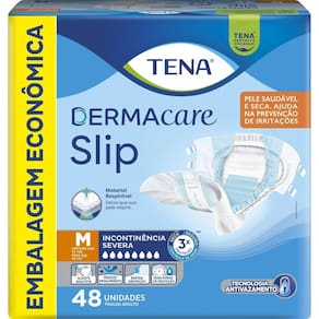 Fralda Geriátrica Tena Slip Dermacare M 48 Unidades