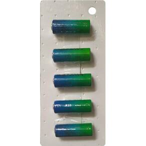 Kit 10 Cartelas Branca Bateria A23 12V Elgin Com 5 Unidades