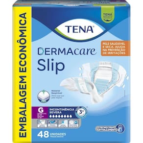 Fralda Geriátrica Tena Slip Dermacare G 48 Unidades