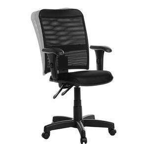 Cadeira Escritório Ergonômica Tela Com Braço Rj Cor:Preto
